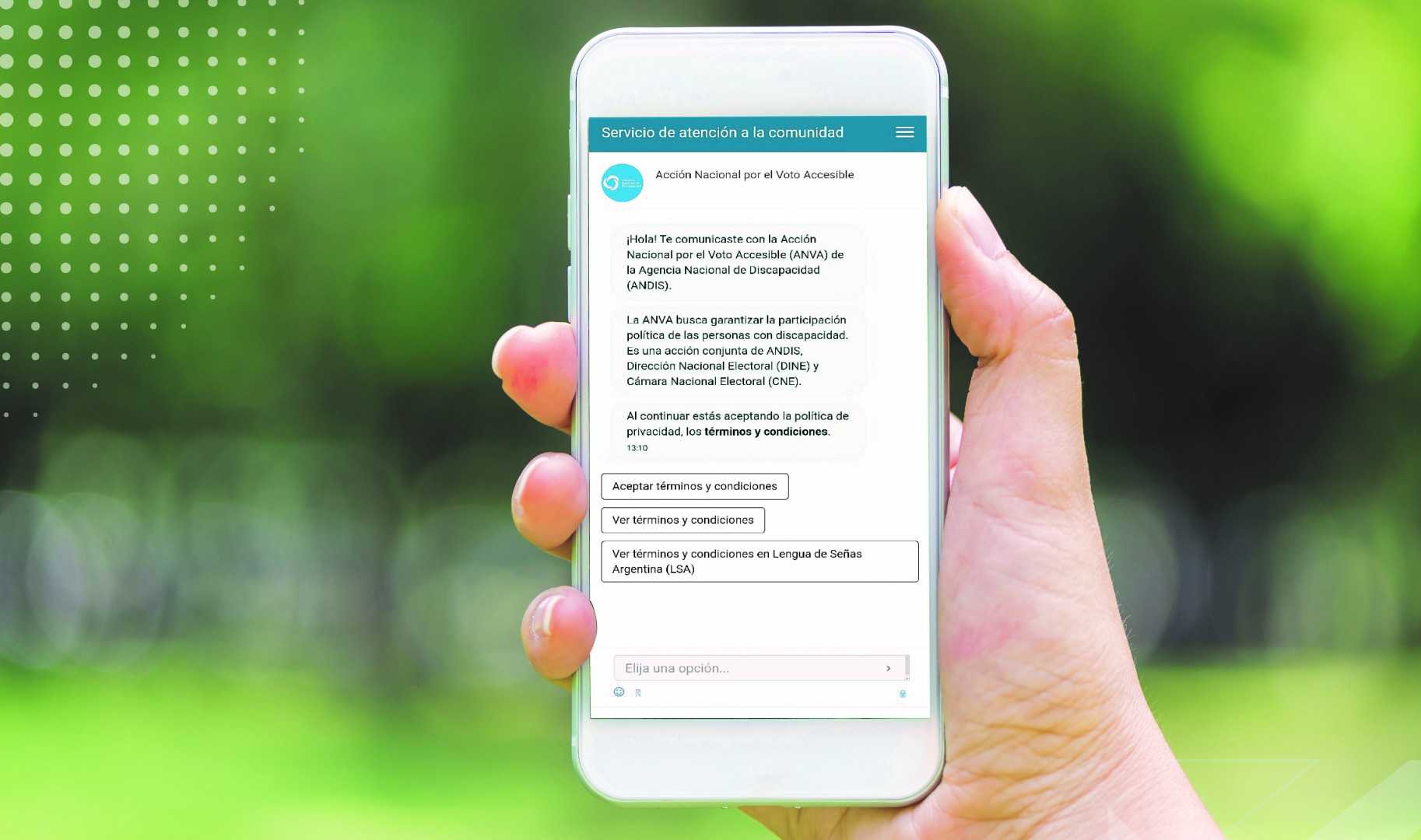 Ofrecen un chat bot sobre estrategias de accesibilidad electoral