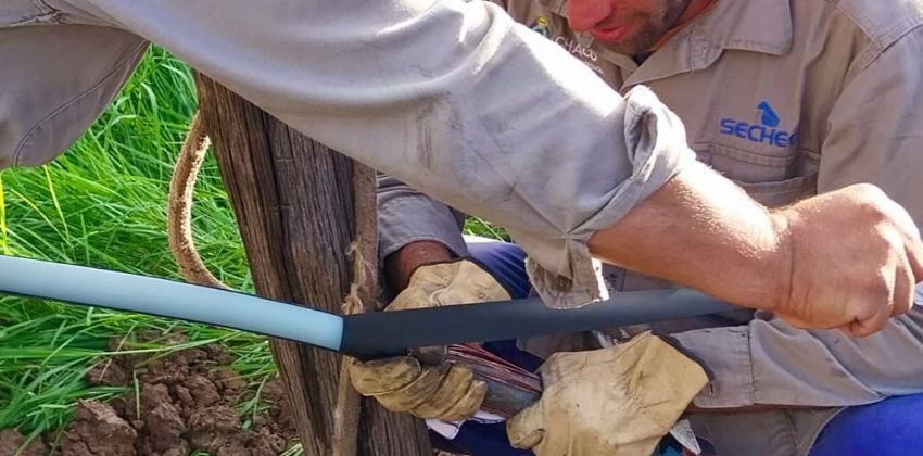 SECHEEP reparó una línea de media tensión sin interrupciones en el servicio