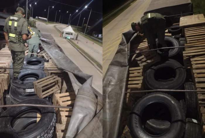 Secuestran neumáticos chinos que eran trasladados a Corrientes