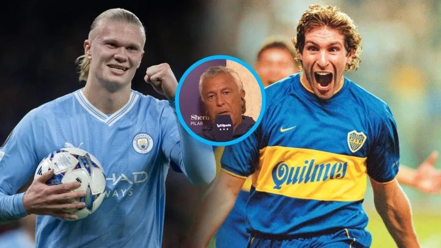 Néstor Gorosito comparó a Haaland con Palermo: «Martín me parece mejor cabeceador»