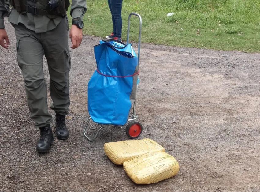 Pasajeros rosarinos que viajaban de Chaco a Santa Fe llevaban más de 10 kilos de marihuana en su equipaje