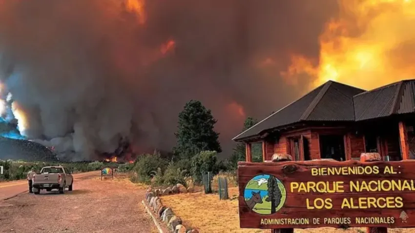 «Fuera de control», el incendio en Chubut consumió casi 600 hectáreas: el Gobernador acusó a la RAM