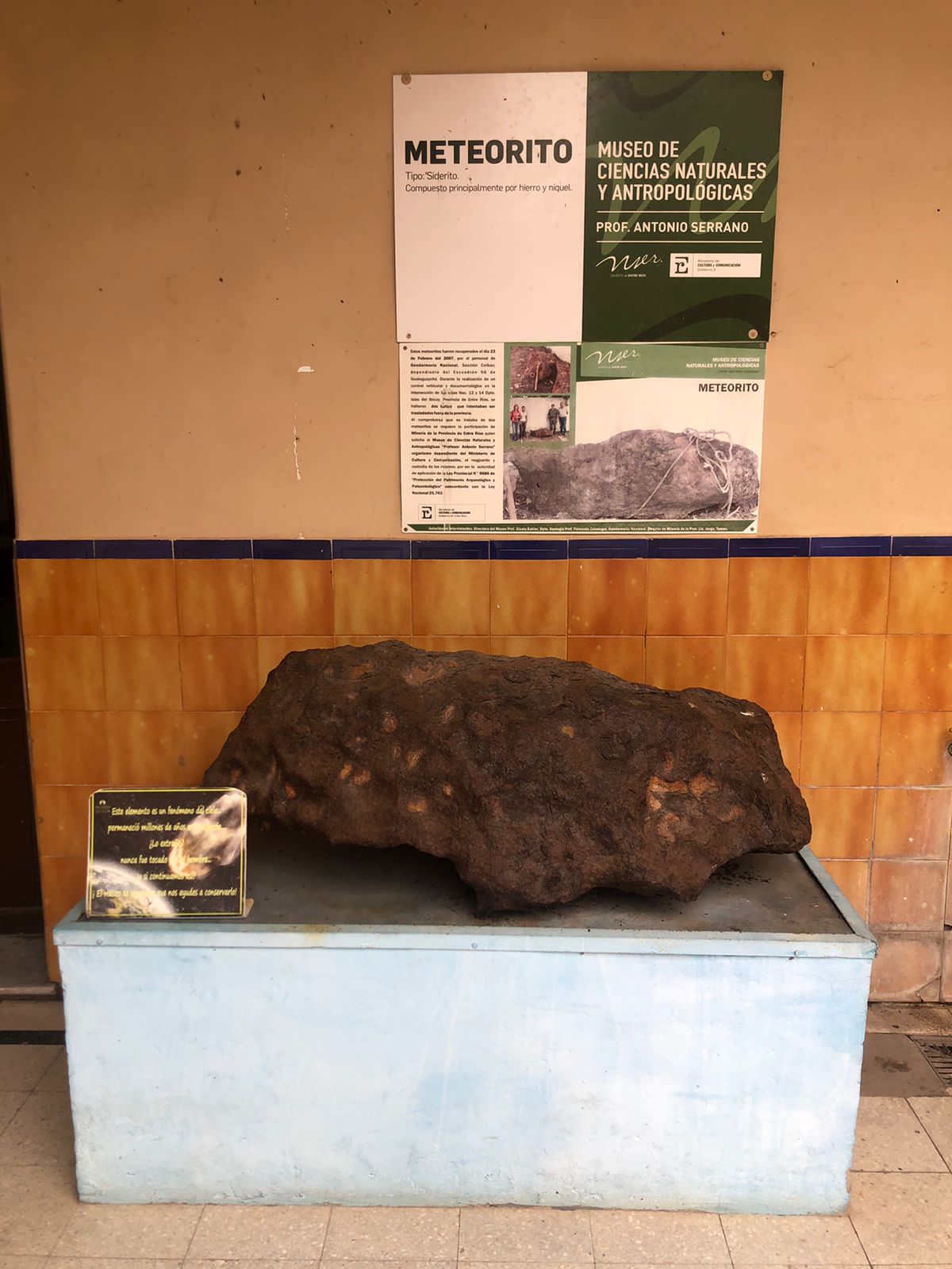 Chaco recuperará dos grandes fragmentos de meteoritos que estaban en Entre Ríos