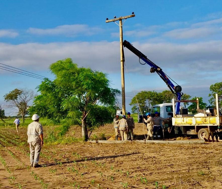 Las Breñas: intensa tarea realizó Secheep, tras el temporal que azotó la ciudad