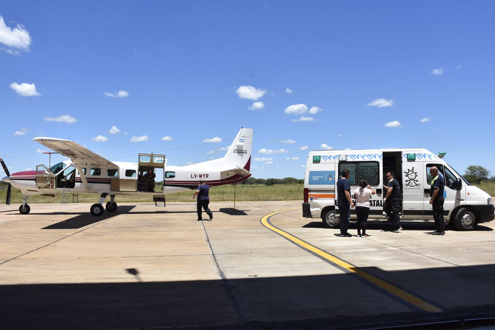 Primer vuelo sanitario de la provincia con traslado de una beba de 7 meses