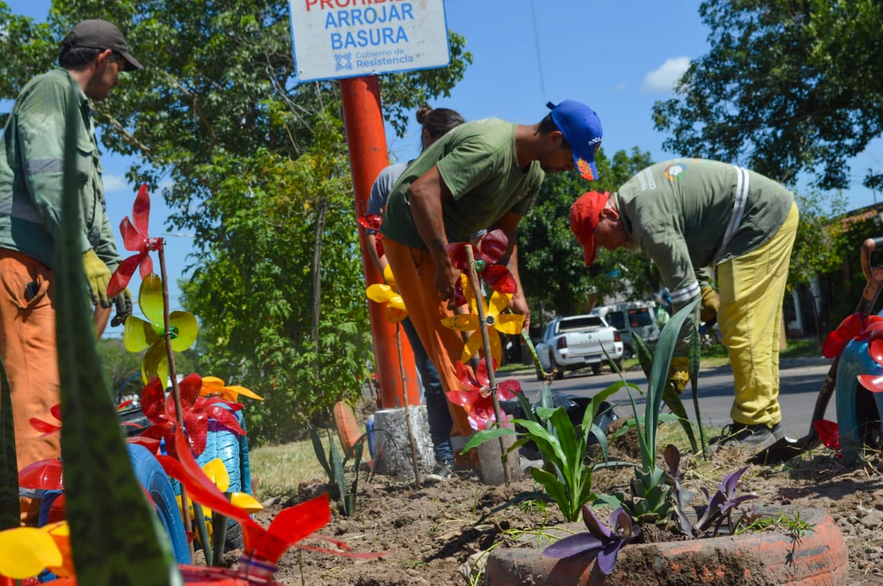 La Municipalidad de Resistencia trabaja en la reconversión de espacios públicos en los que se habían generado minibasurales