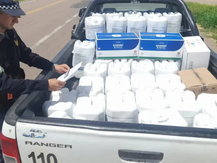 La Caminera intervino una carga forestal, otra de agroquímicos y secuestró carne vacuna