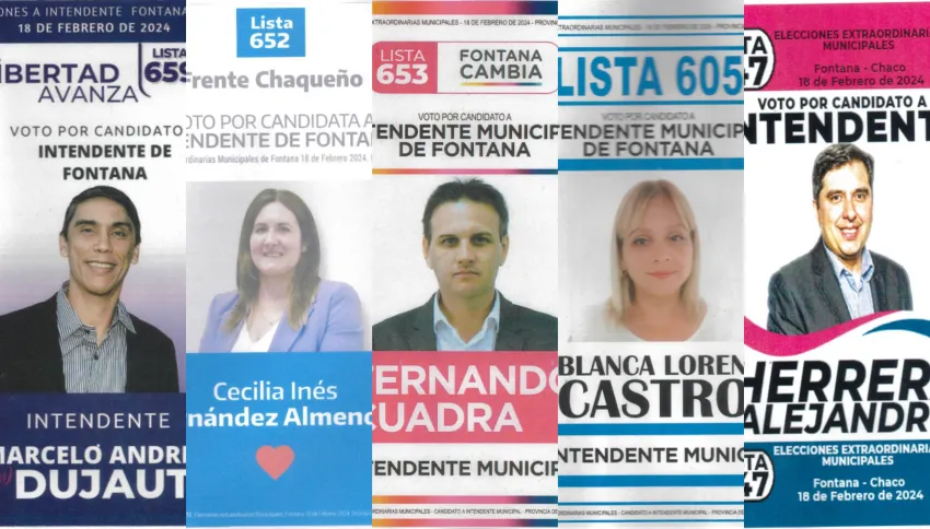 Iniciaron los comicios en Fontana: son cinco candidatos que buscan la intendencia