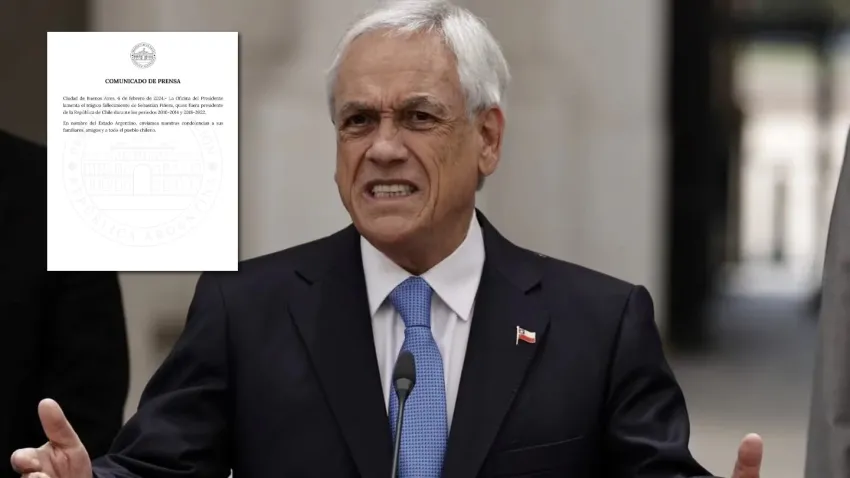Argentina emitió un comunicado tras la muerte del expresidente Piñera: «Enviamos nuestras condolencias»