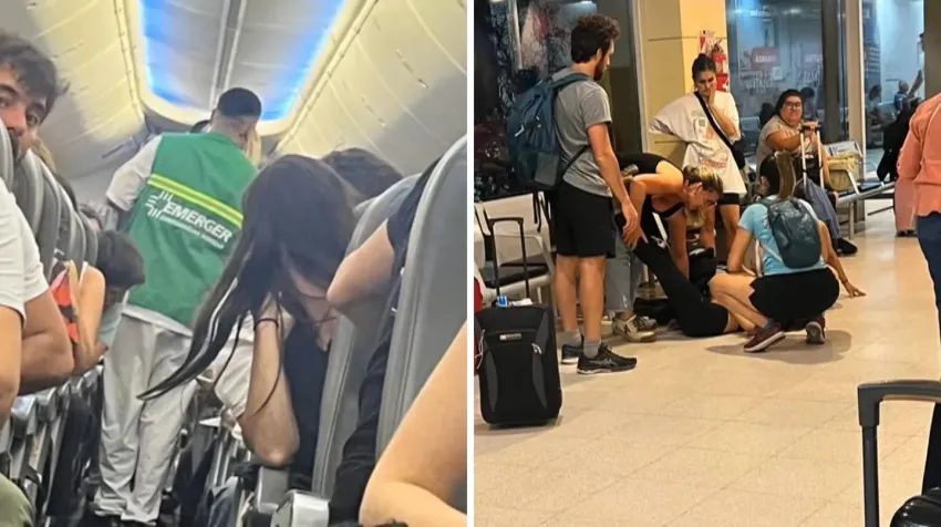 Aterrizó de emergencia un avión de Aerolíneas Argentinas: «Nuestro hijo terminó con un oído sangrando»