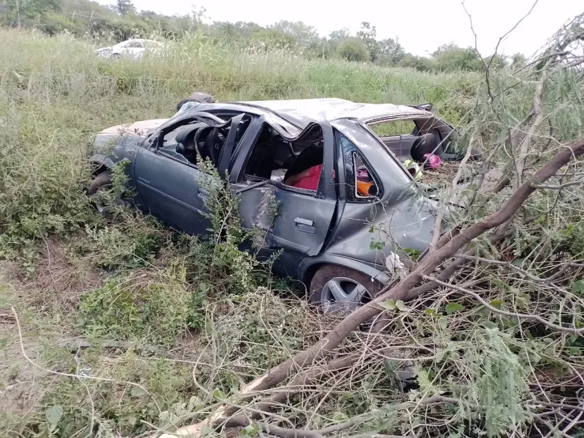 Murió una mujer de 72 años tras un trágico despiste en la Ruta 95 provocado por un animal suelto