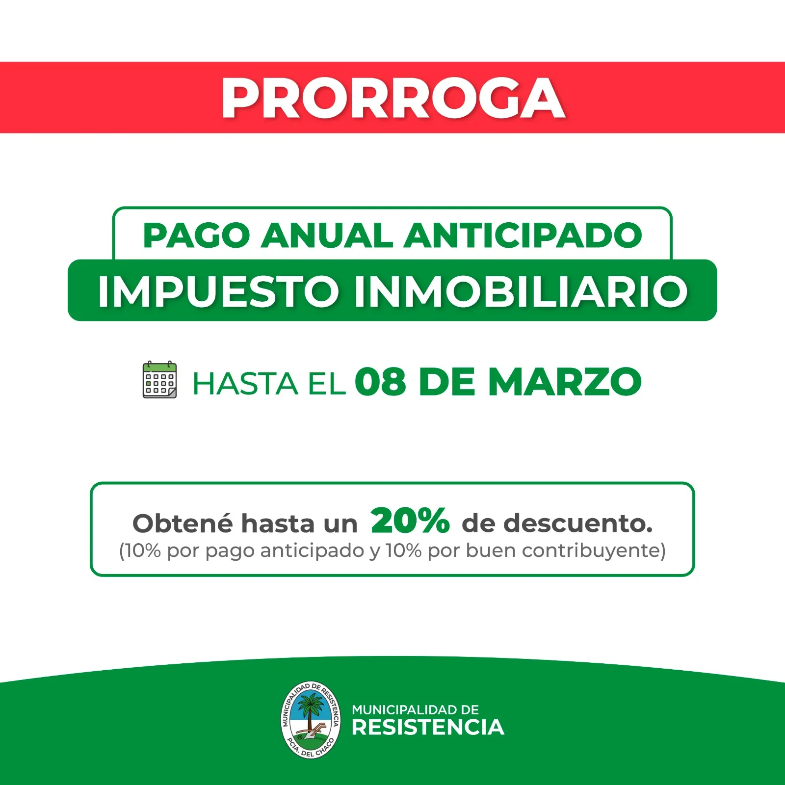 Impuesto inmobiliario: prorrogan hasta el 8 de marzo el vencimiento del pago anual anticipado
