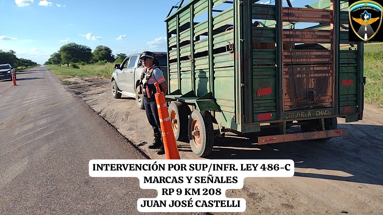 Policía Caminera: demoran una camioneta que transportaba vacunos sin aval