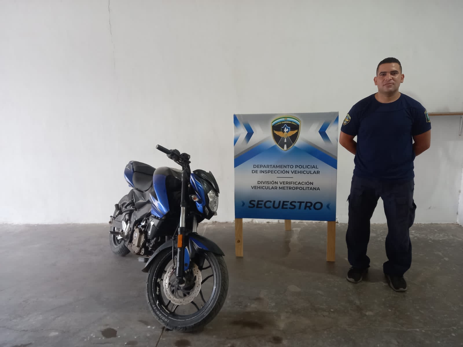 Policía Caminera detectó una moto robada hace 7 años