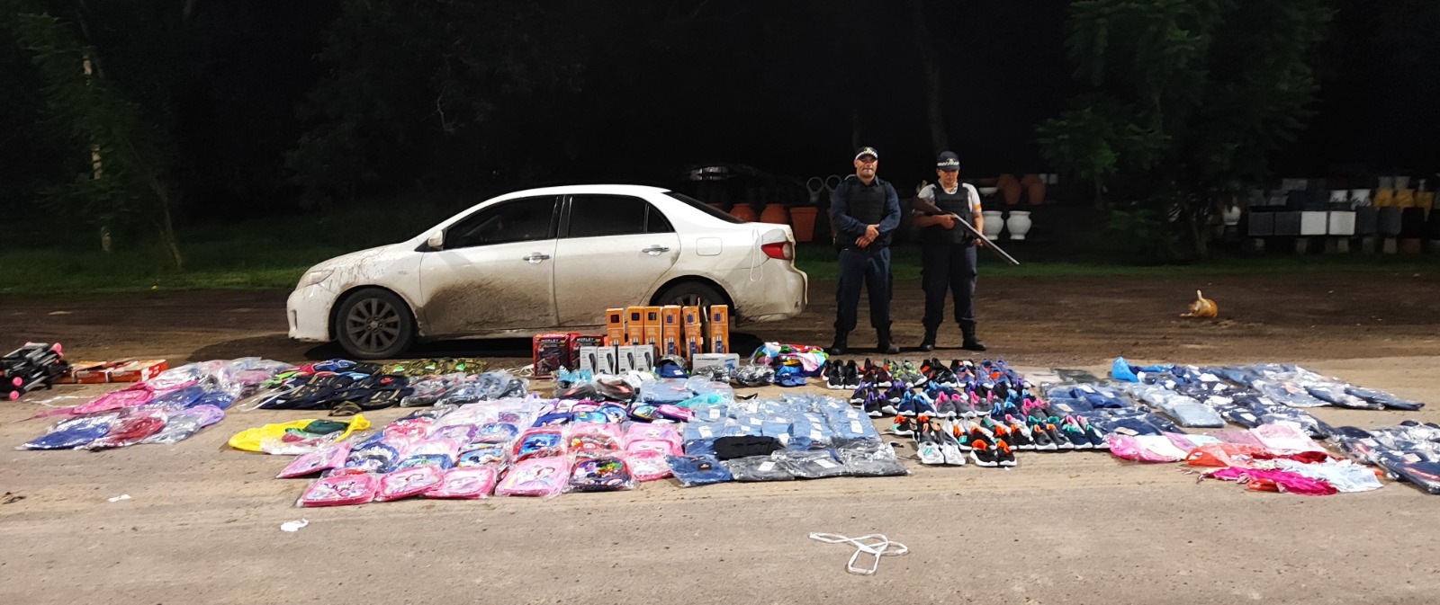 Makallé: Policía Caminera secuestró mercadería transportada ilegalmente