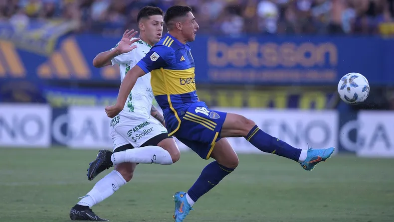 Boca: la gran definición de Miguel Merentiel para el 1-0 contra Sarmiento
