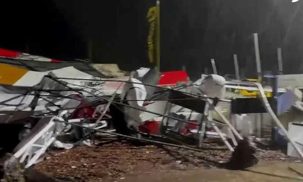 Feroz temporal en varias zonas del país: camiones volcados, granizo y destrozos