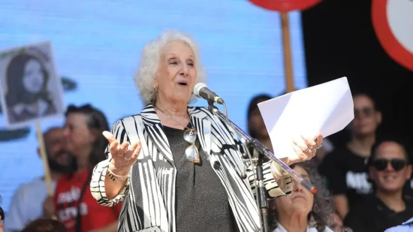 Denunciaron a Estela de Carlotto por «amenaza de rebelión» tras pedir que Milei «se vaya rápido»