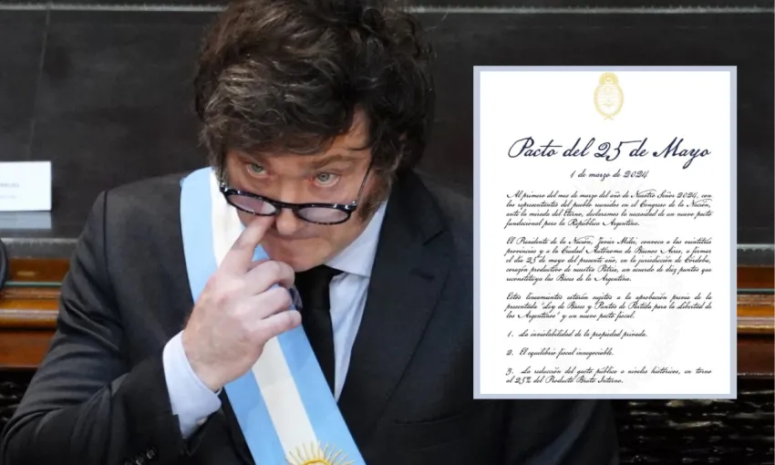 El curioso error ortográfico en el escrito del Pacto de Mayo