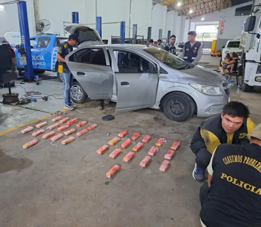 Golpe de $ 272 millones al narcotráfico: una pareja de Resistencia fue descubierta con más de 17 kilos de cocaína