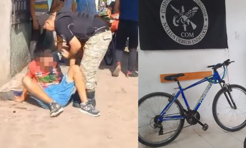 Vecinos redujeron a un menor de 12 años que momentos antes había robado una bicicleta