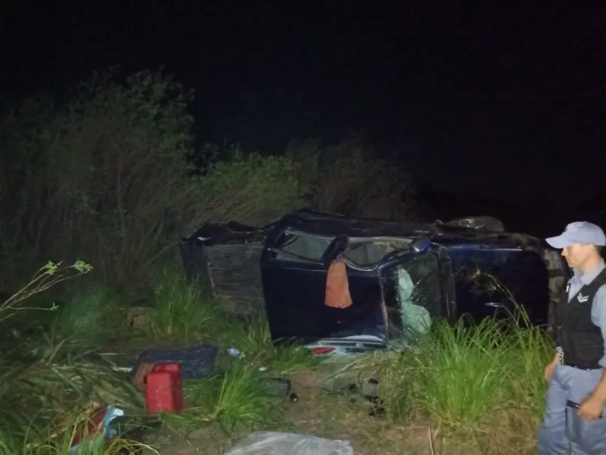 Trágico despiste y vuelco en la Ruta Provincial 4: falleció un hombre de 53 años y otro terminó herido