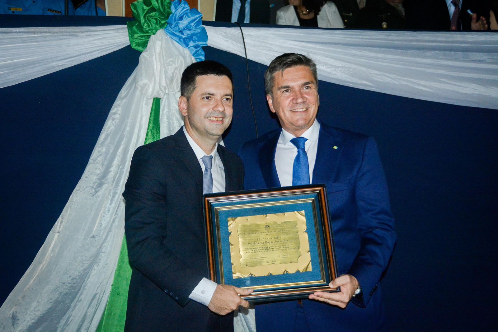 El gobernador Zdero acompañó el 112º Aniversario de Sáenz Peña