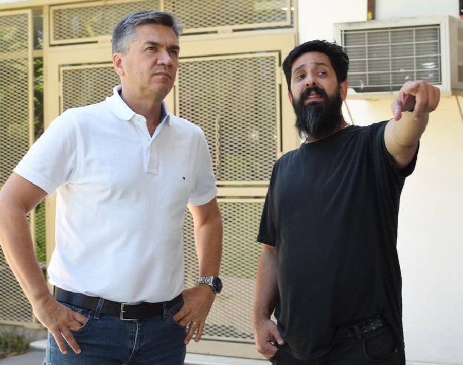 El Gobernador supervisó las refacciones del Domo del Centenario