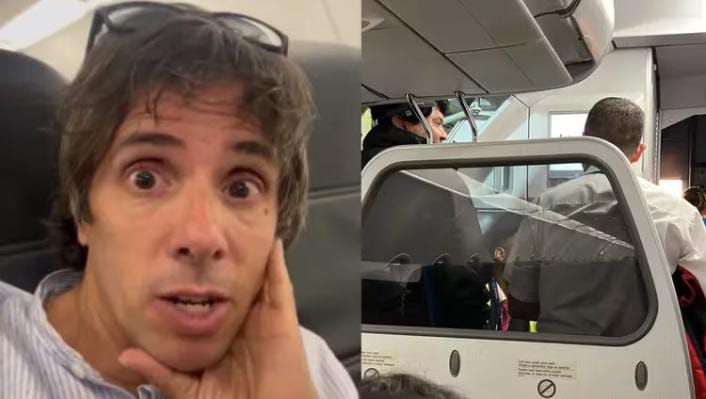 El dramático momento del conductor Roberto Funes Ugarte: estuvo encerrado en un avión por las tormentas