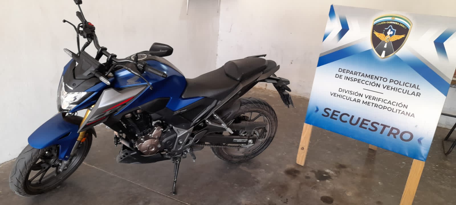 Policía Caminera detecto una moto con adulteraciones y documentaciones apócrifas