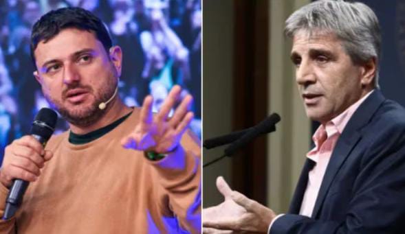 Del “chichón del suelo” a “presidiario”: el picante cruce entre Juan Grabois y Luis Caputo en redes
