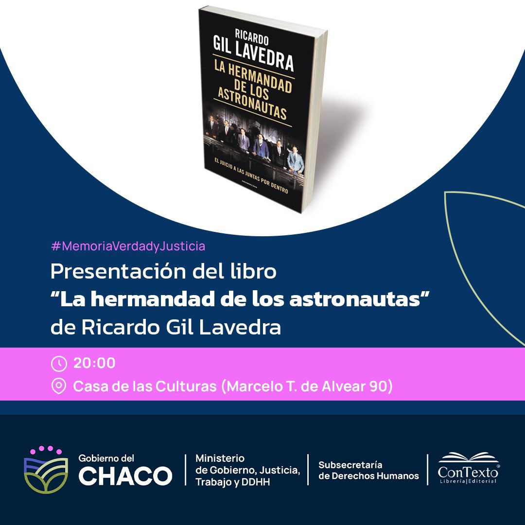 En el marco de las actividades por el 24 de marzo, Ricardo Gil Lavedra presentará su libro en Resistencia