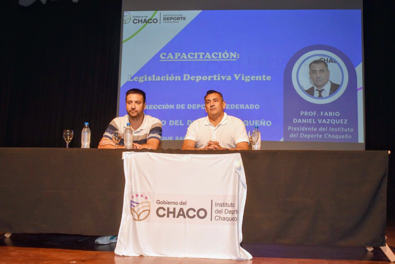 Instituto del Deporte Chaqueño: capacitación para instituciones y deportistas