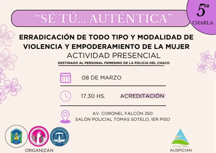 Realizan charla sobre erradicación de violencia hacia la mujer para personal femenino de la policía