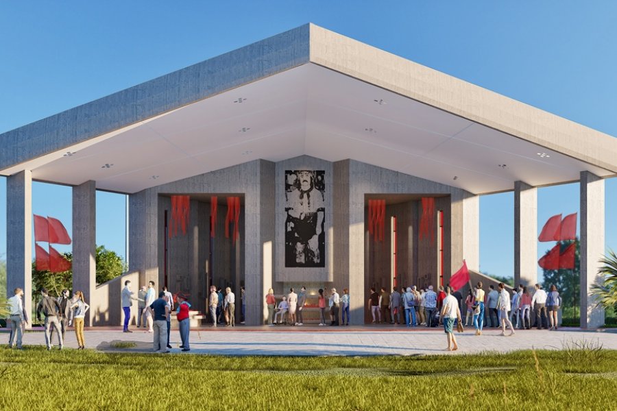 Gaucho Gil: comenzó la construcción del nuevo Santuario en Corrientes