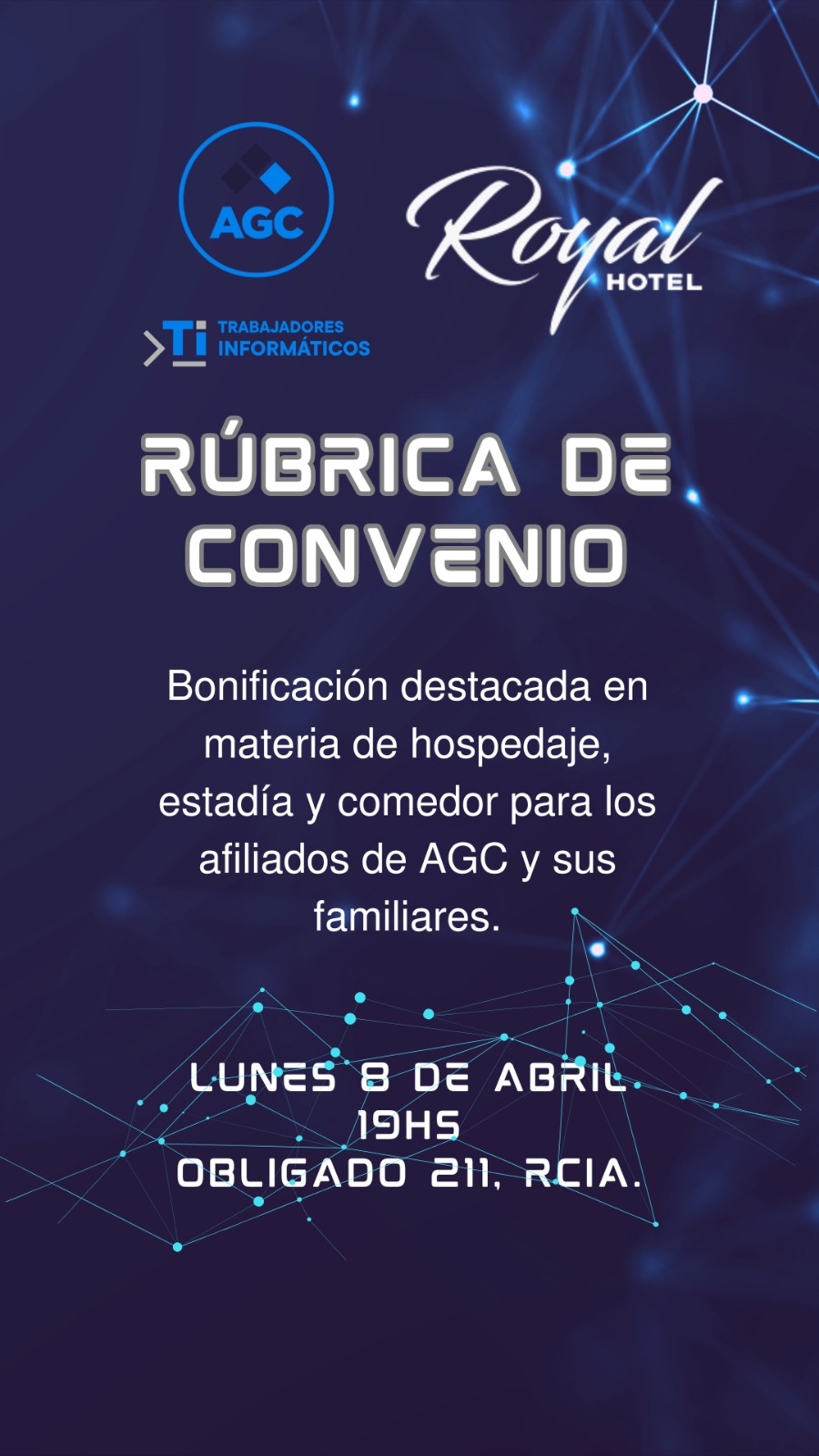 AGC rubricará un importante convenio con el Hotel Royal de Resistencia