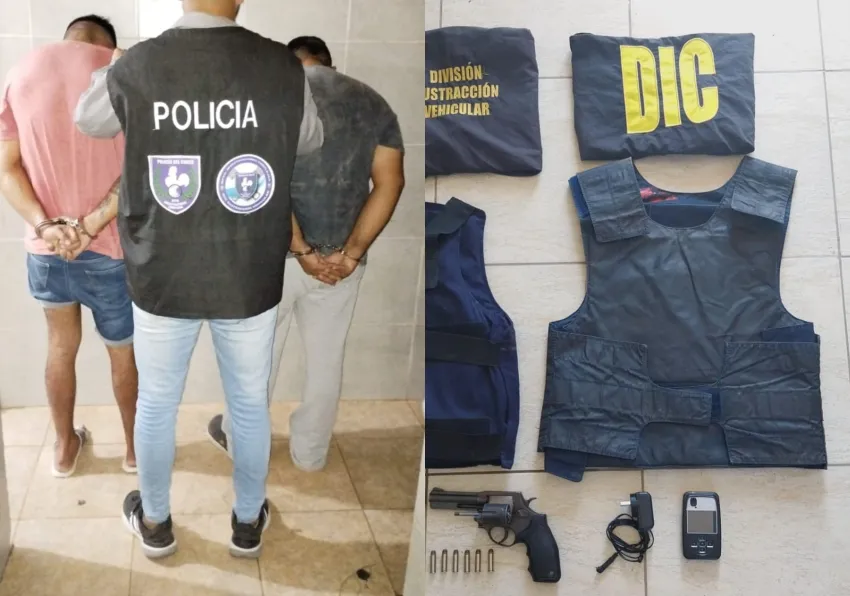 Amenazaron a la policía con un arma: los persiguieron y los atraparon