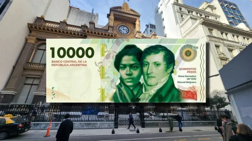 El nuevo billete de $ 10.000 empezará a circular en mayo