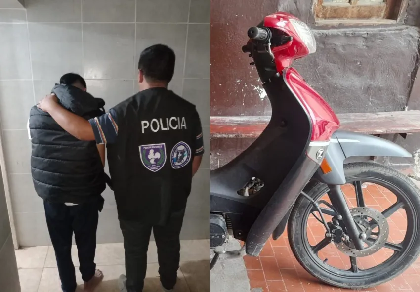 Robo piraña: 5 hombres acorralaron a una mujer y se llevaron su moto