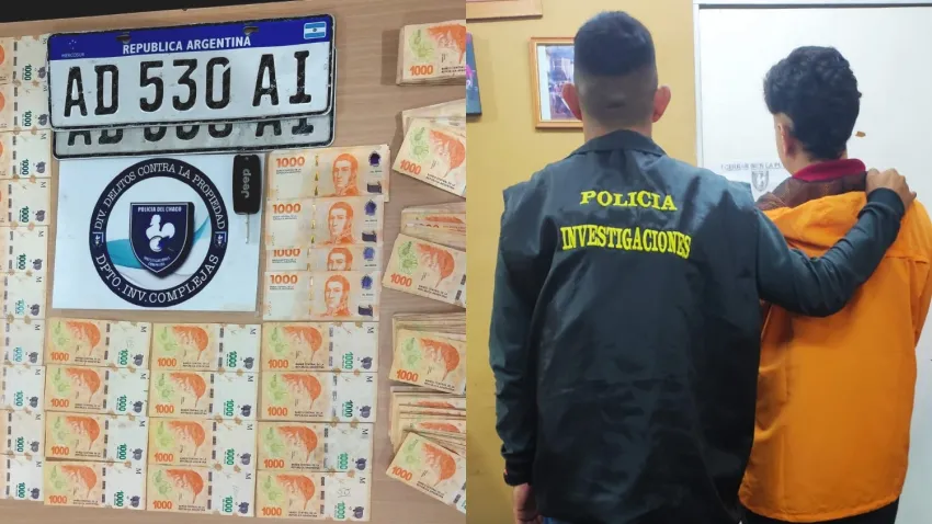 Demoraron a un menor vinculado al robo de dos autos que estaban estacionados en el Shopping Sarmiento