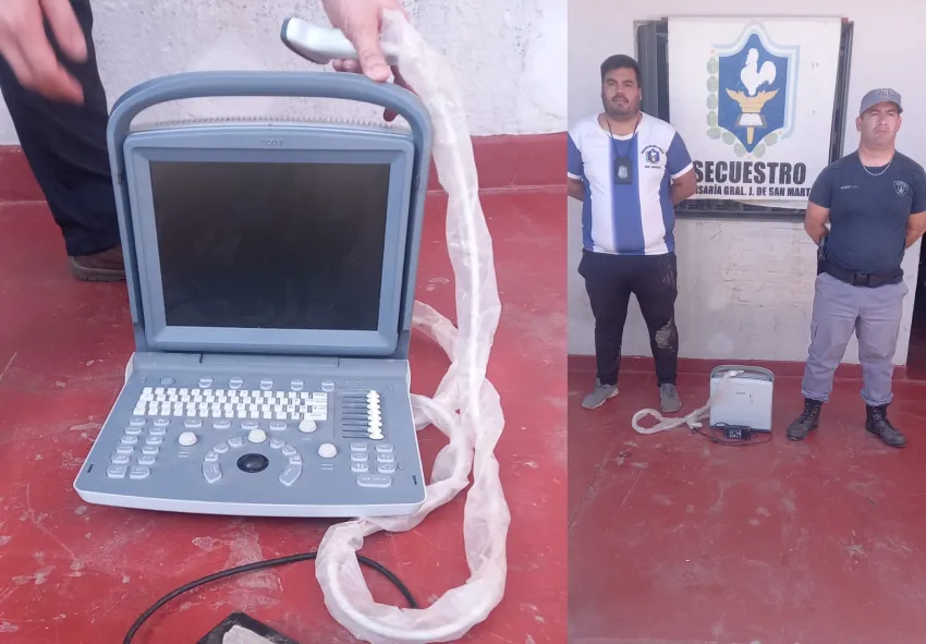 La Policía restituyó un ecógrafo al Hospital de General San Martín valuado en 5 millones de pesos