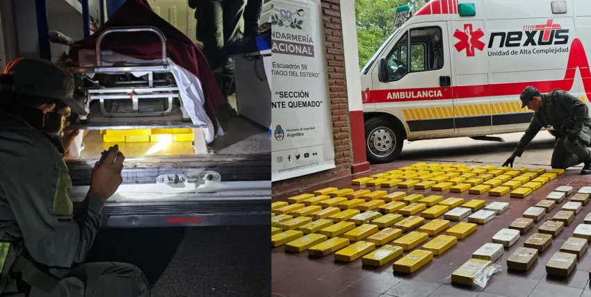 «Narcoambulancia»: simularon llevar un paciente en emergencia y en realidad cargaban 134 kilos de cocaína