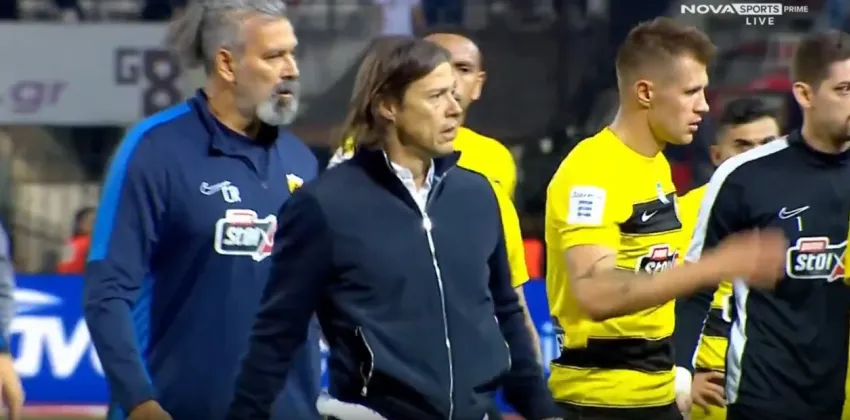 Matías Almeyda protagonizó una noche de furia en Grecia: agarró del cuello a un dirigente tras la derrota de su equipo