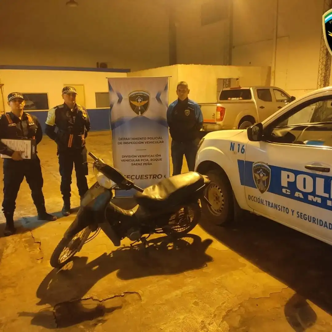 Caminera secuestró dos motocicletas, una con pedido y otra con adulteraciones