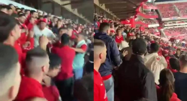 Feroz pelea en la tribuna de Independiente: hinchas fueron golpeados cuando cantaban contra la dirigencia