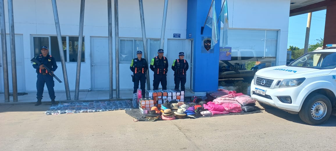 Caminera secuestró mercadería ilegal e interceptó a camionero que conducía alcoholizado