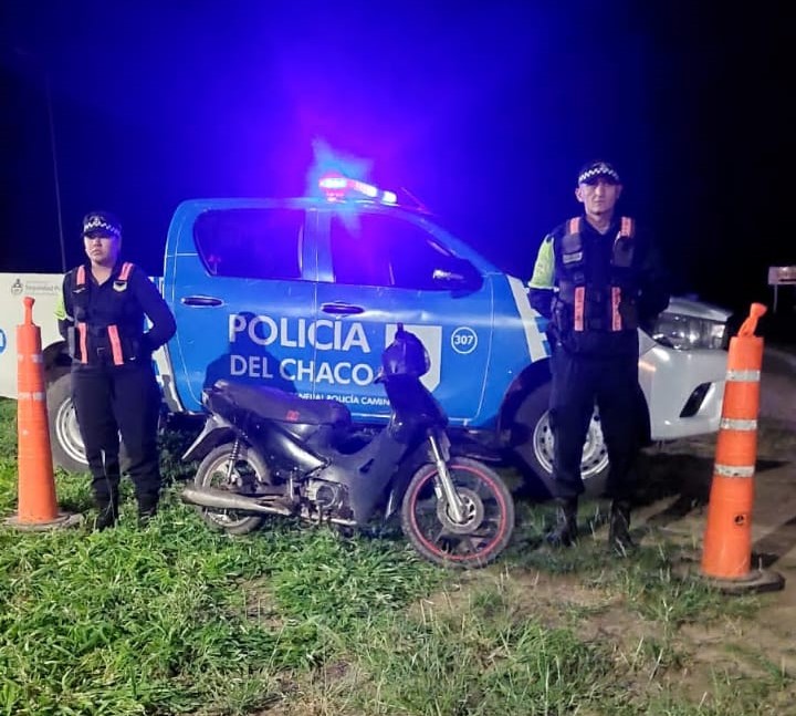Policía Caminera recuperó motocicleta a su propietaria
