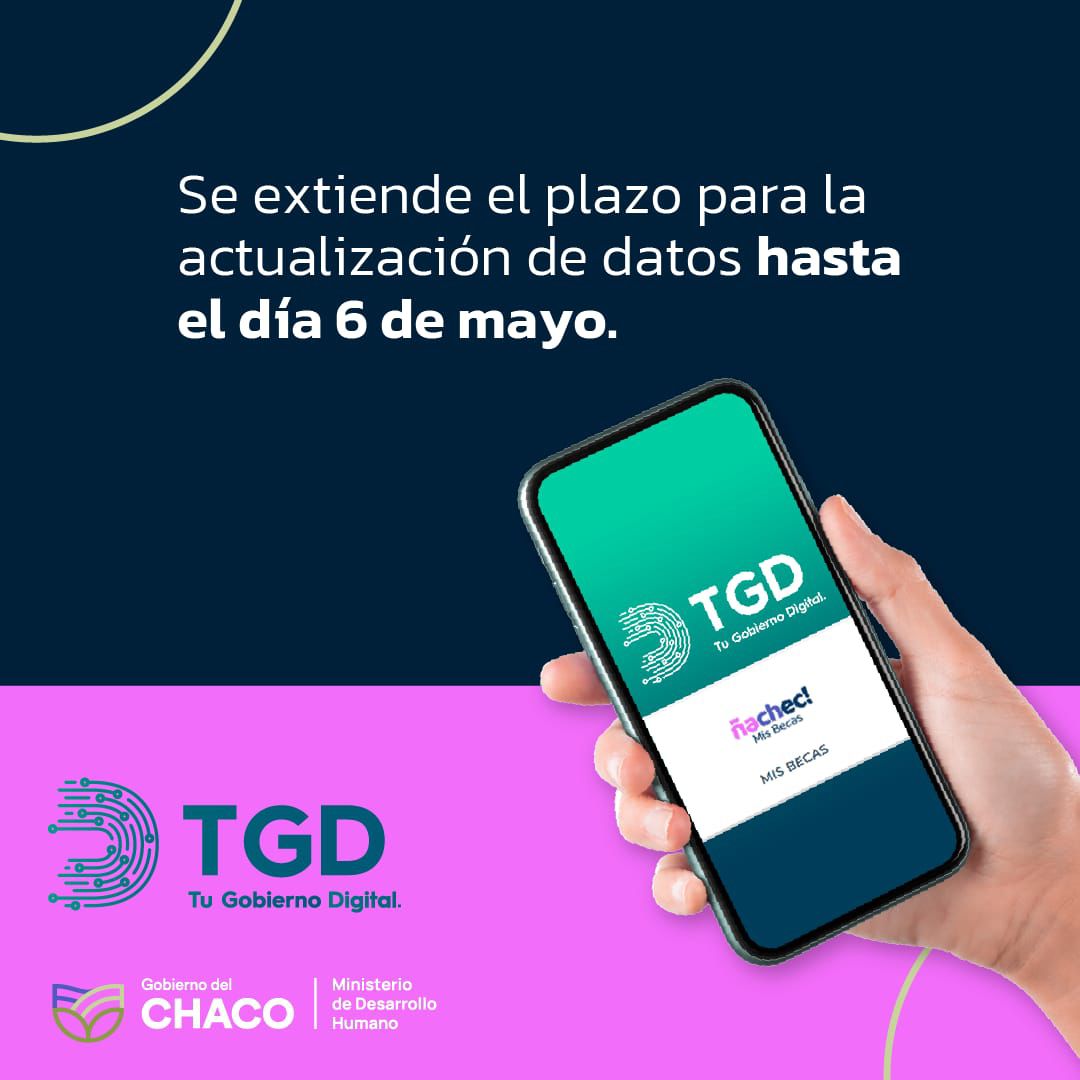 Becas: se extiende hasta el 6 de mayo para la actualización de datos