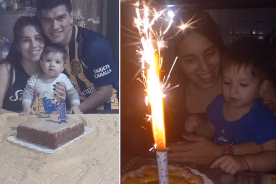 “Seguimos siendo nosotros tres”. El desgarrador posteo de la novia del playero asesinado al festejar los dos años de su hijo