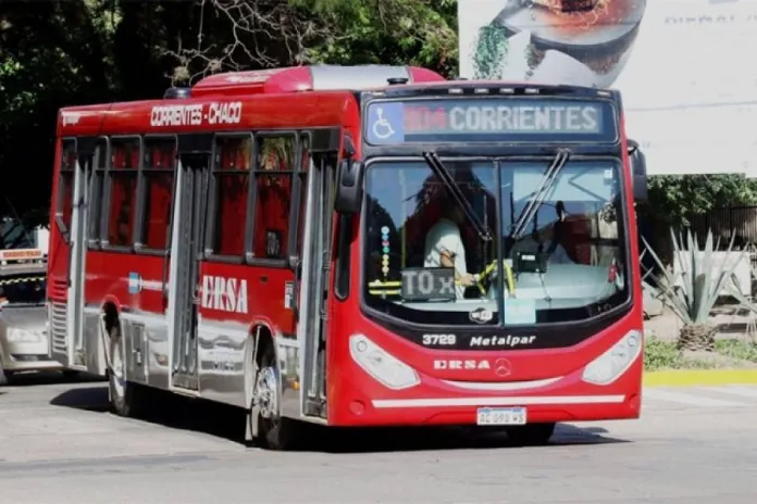 Chaco- Corrientes: los colectivos de la empresa ERSA realizarán este jueves un paro parcial